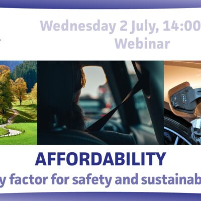 Affordability, a key factor for safety and sustainability